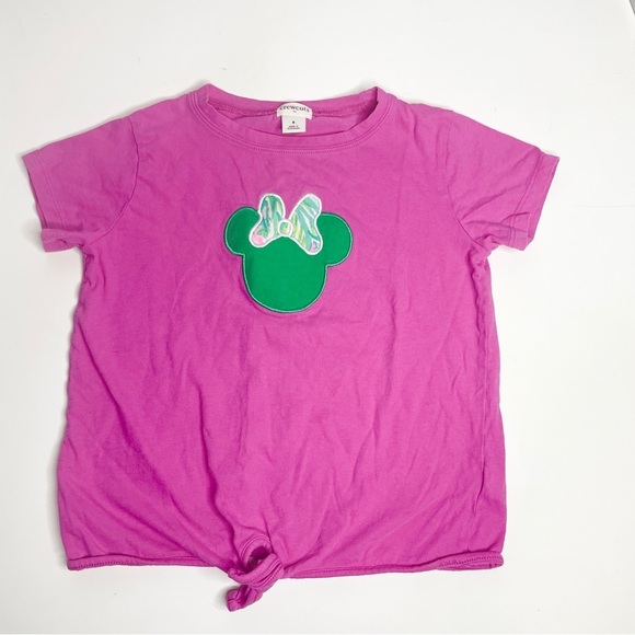 Crewcuts J.Crew 8 Girls Pink Tee Embroidered Minnie Mouse Lilly Pulitzer - Picture 10 of 10